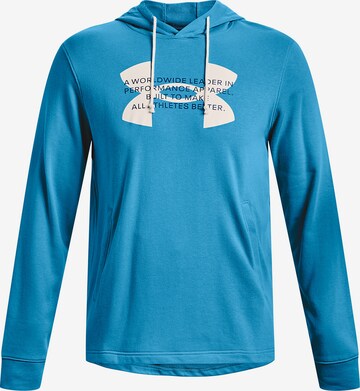 UNDER ARMOUR Athletic Sweatshirt 'Rival Terry' in Blue: front