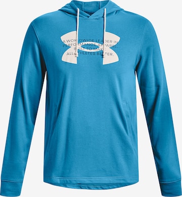 UNDER ARMOUR Sportsweatshirt 'Rival Terry' in Blau: Vorderseite