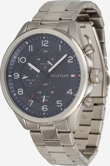 TOMMY HILFIGER Montre à affichage analogique en marine / argent, Vue avec produit