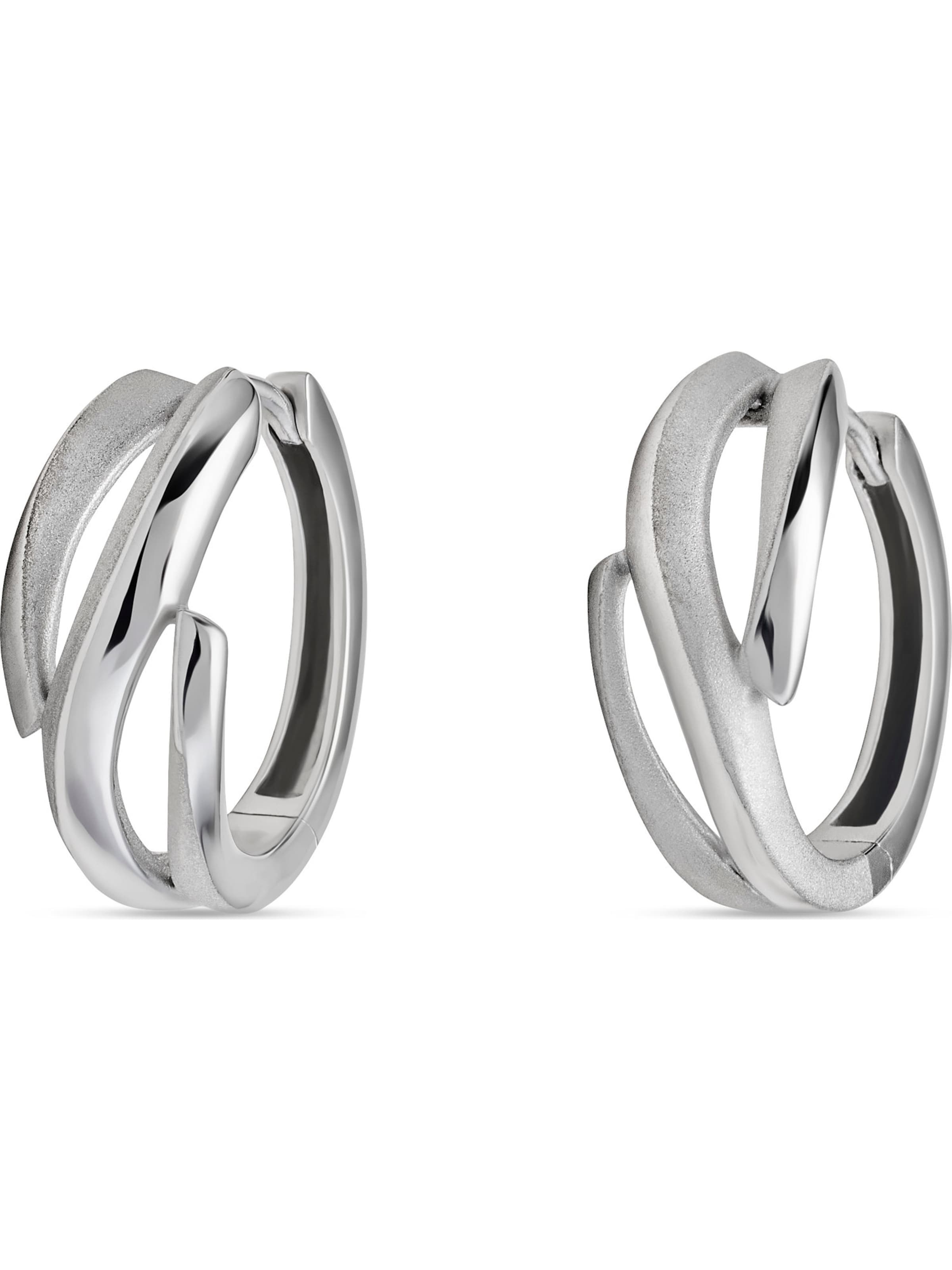 FAVS Earrings in Silver: front