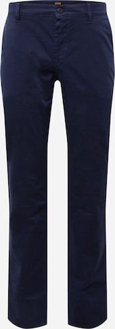 Coupe slim Pantalon chino BOSS en bleu : devant