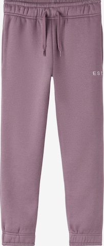 NAME IT Tapered Pants in Purple: front