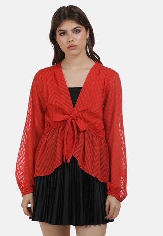 myMo ROCKS Blouse in Red: front