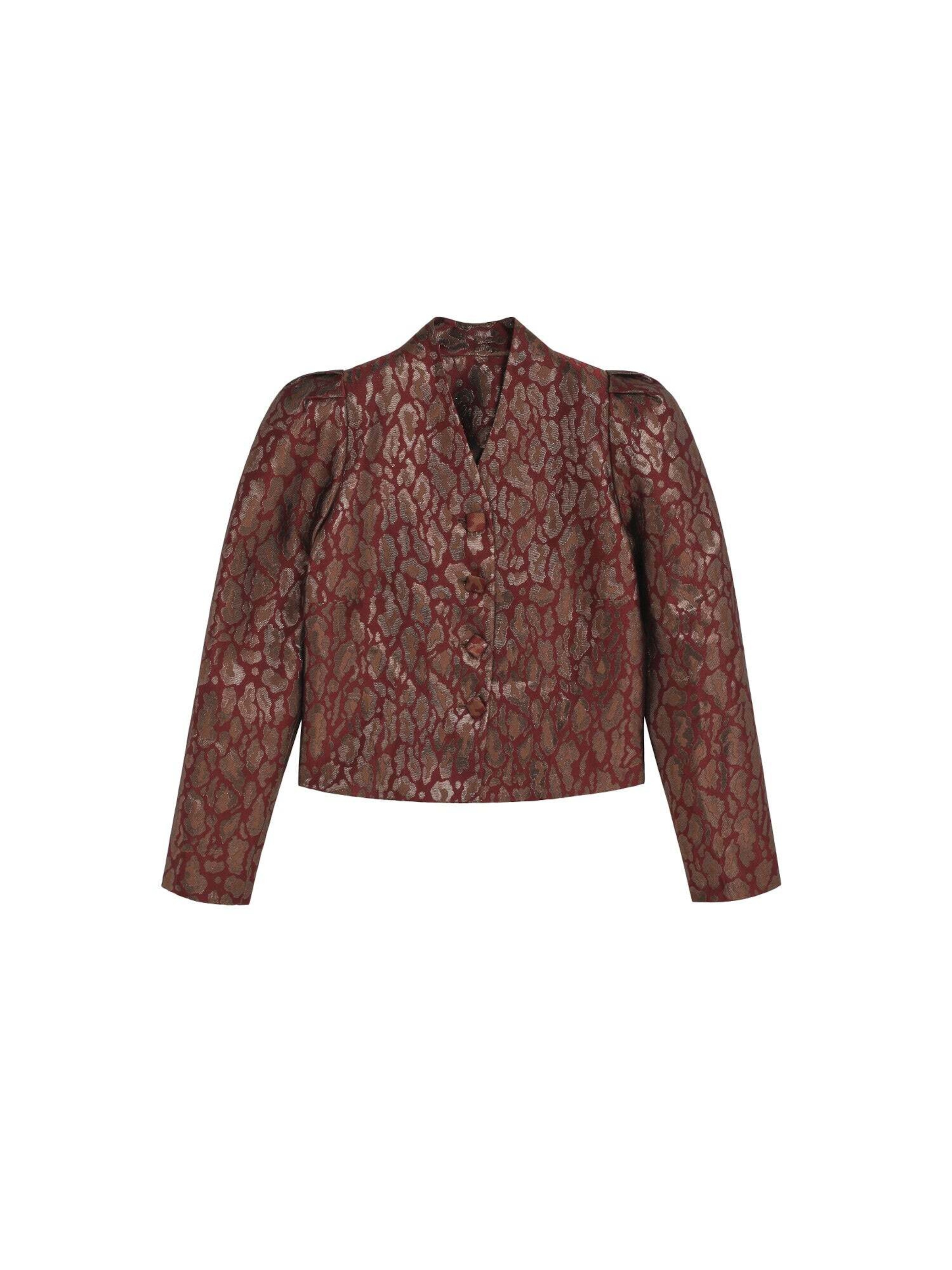 Scalpers Blejzr - zlatá / burgundská červeň, Produkt