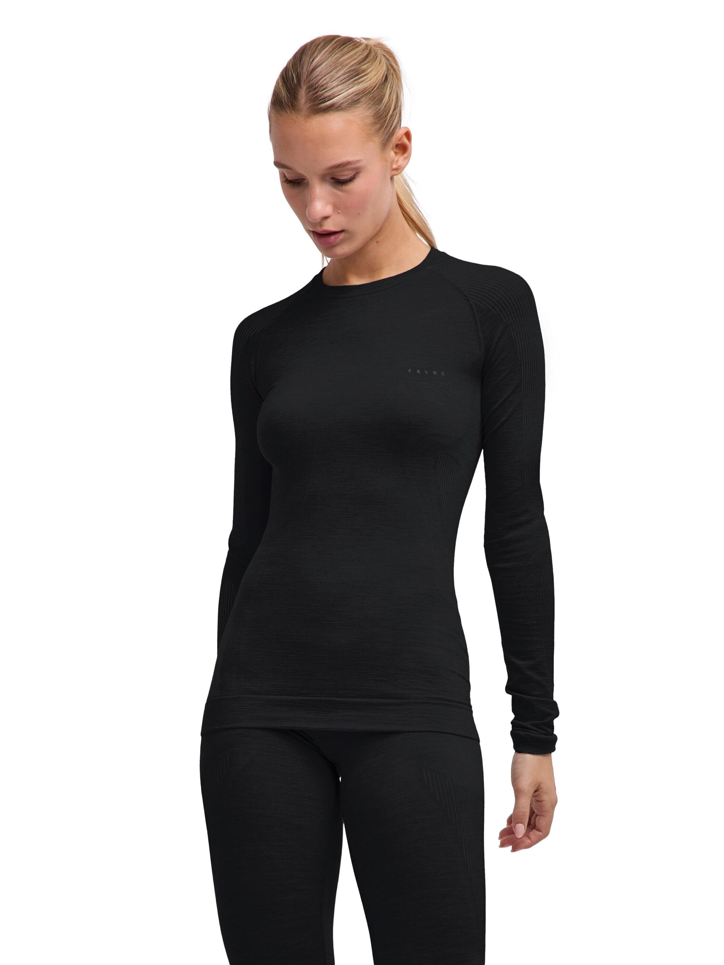 FALKE Base Layer in Black: front