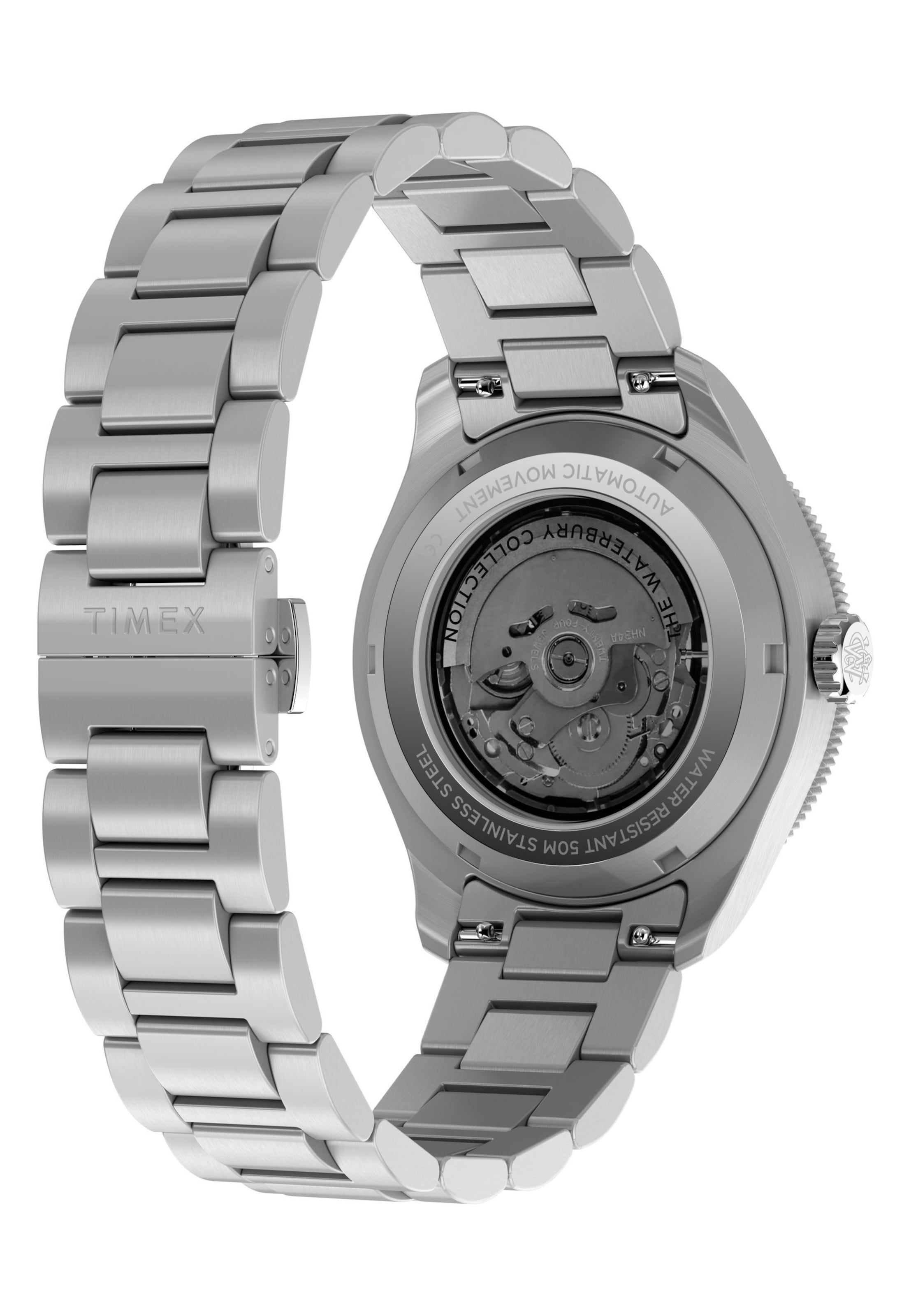 Orologio sportivo ' Waterbury Heritage Automatic GMT ' di TIMEX in argento