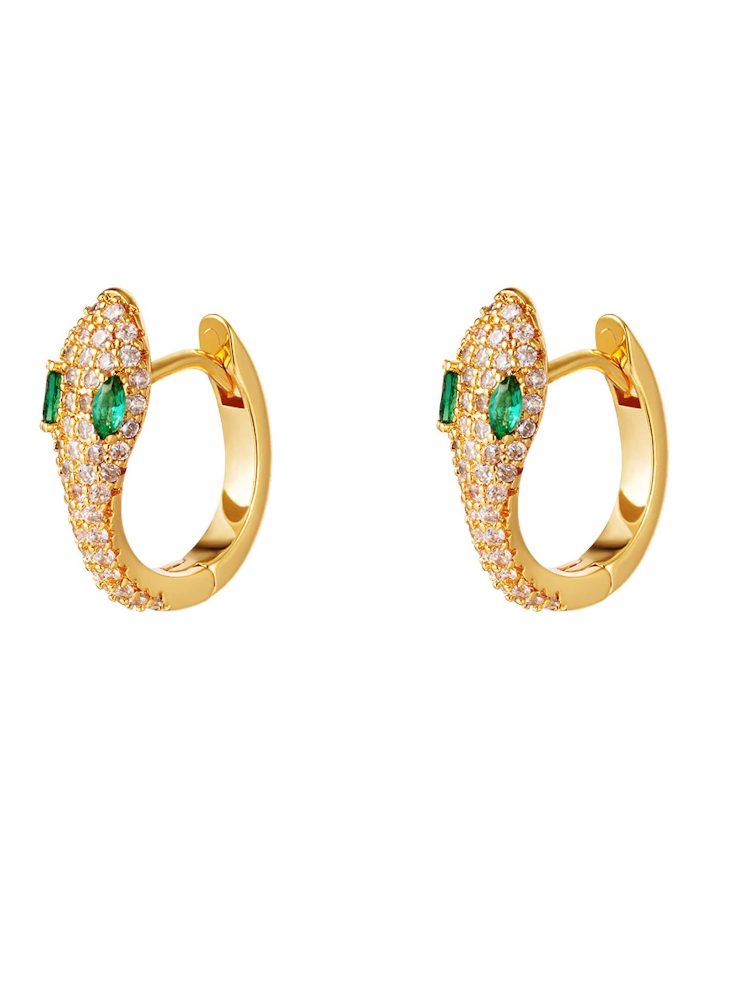 Cala Rose Earrings 'MARLY' in Gold: front