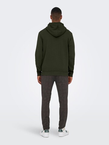 Only & Sons - Ajuste regular Sudadera 'Ceres' en verde