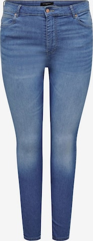 ONLY Carmakoma Skinny Jeans in Blauw: voorkant