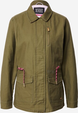 Veste mi-saison SCOTCH & SODA en vert : devant