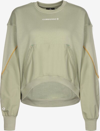 CONVERSE Sweatshirt in pastellgrün / weiß, Produktansicht