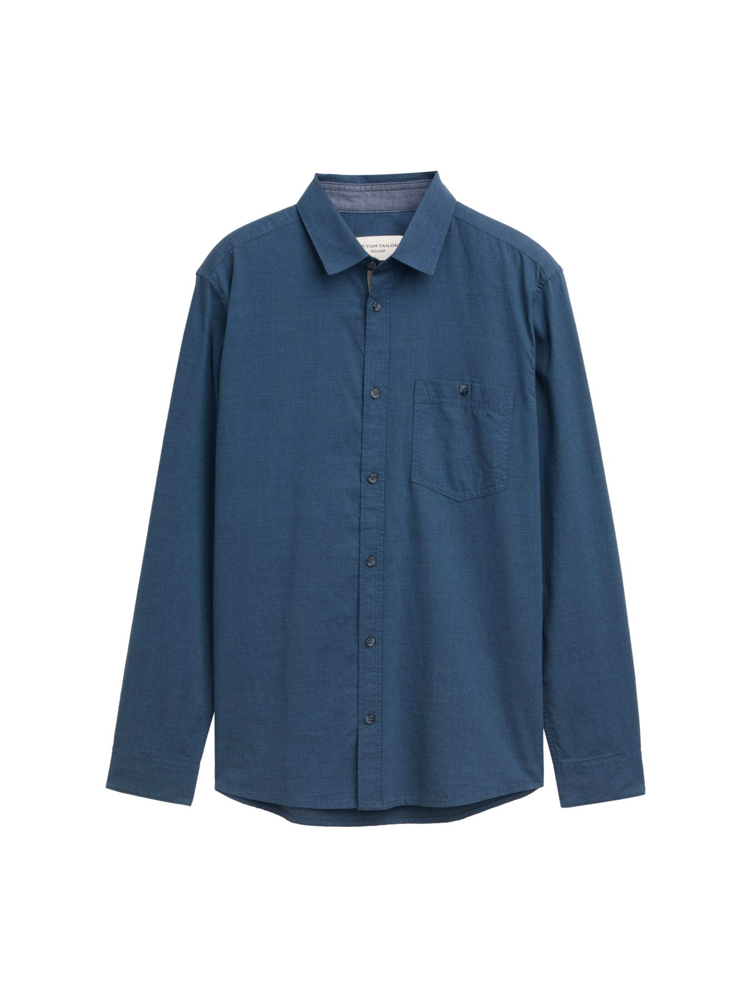 TOM TAILOR Regular fit Overhemd in Blauw: voorkant