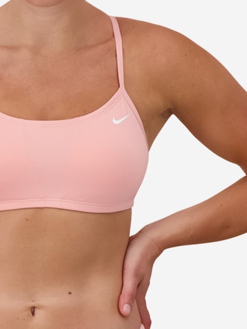 Nike Swim Bustier Sportbikini in Pink