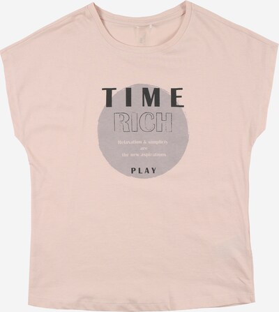 Only Play Girls Shirt 'MIMA' in grau / altrosa / schwarz, Produktansicht