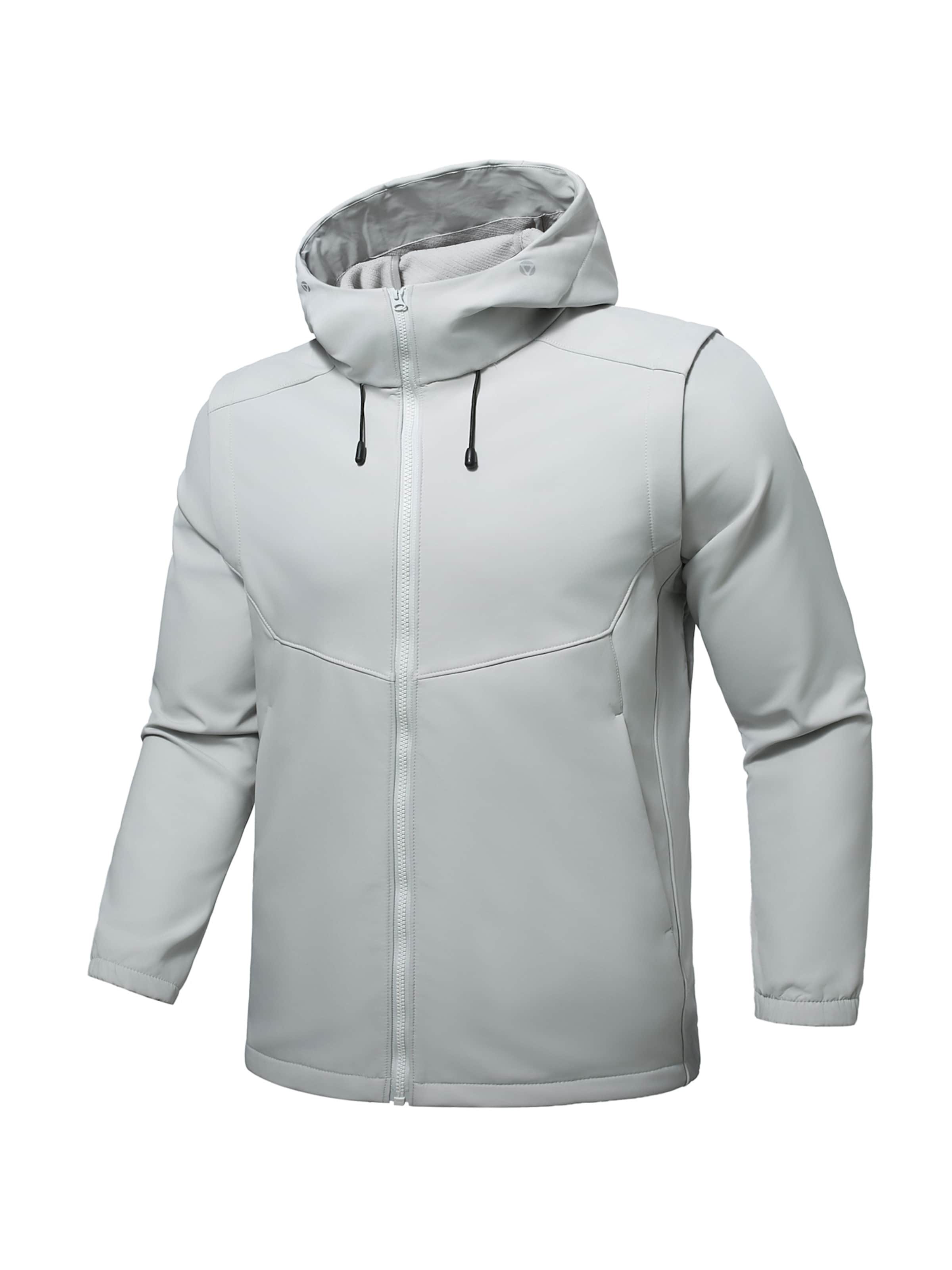 YOUTHUP Winter Jacket 'ABNEHMBAR' in Grey