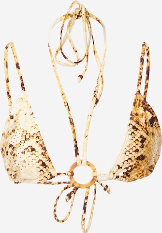 geltona River Island Trikampė Bikinio viršutinė dalis: priekis