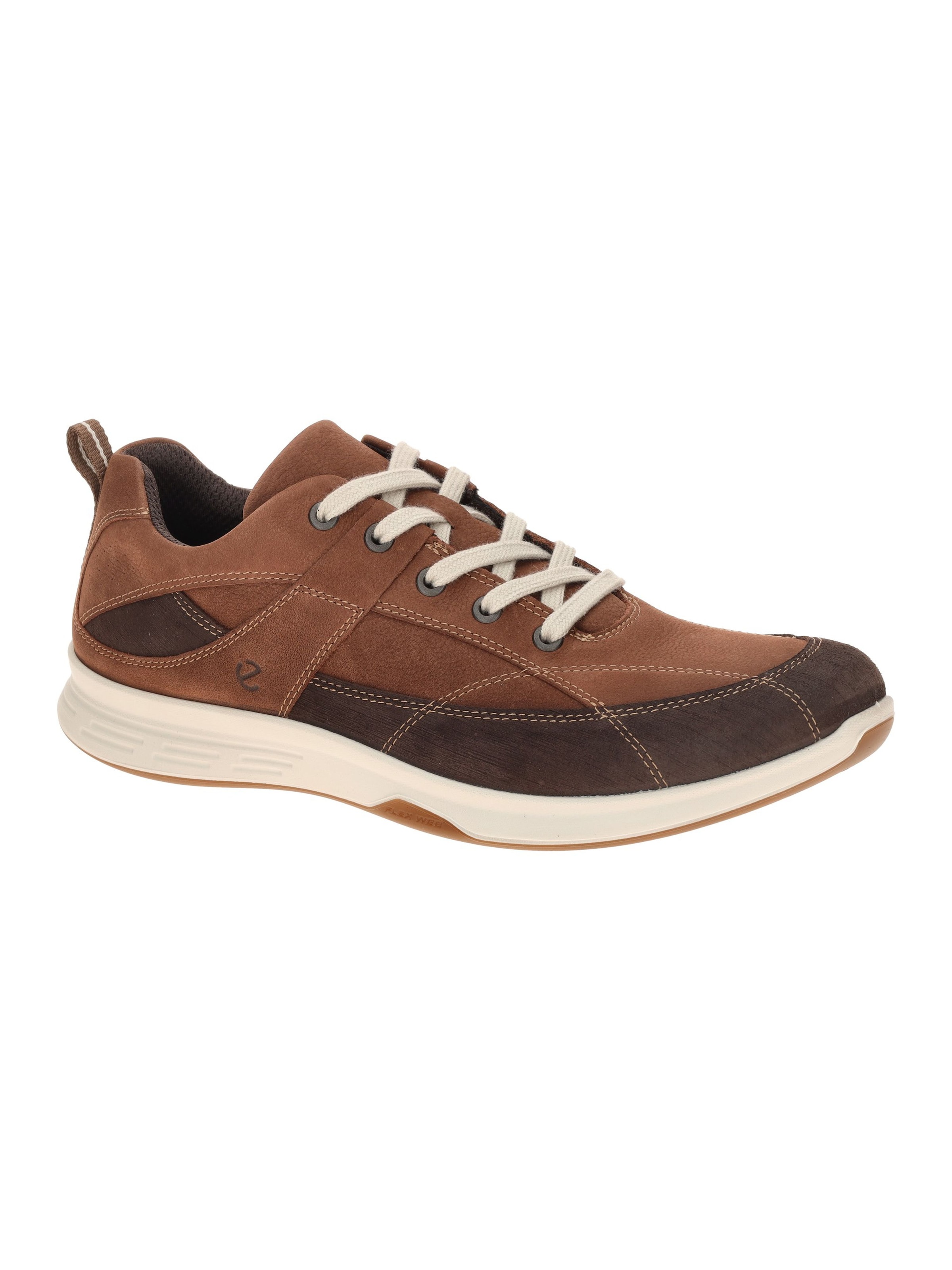 ECCO Lace-Up Shoes 'Ecco Exceed Schuhe Sneaker braun mocha Nubuck 870114' in Brown: front