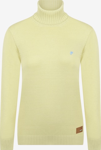 DENIM CULTURE - Pullover 'Estelle' em amarelo: frente