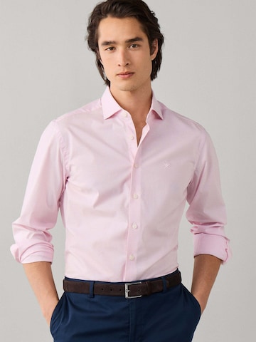 Hackett London Regular fit Overhemd 'BENGAL' in Roze