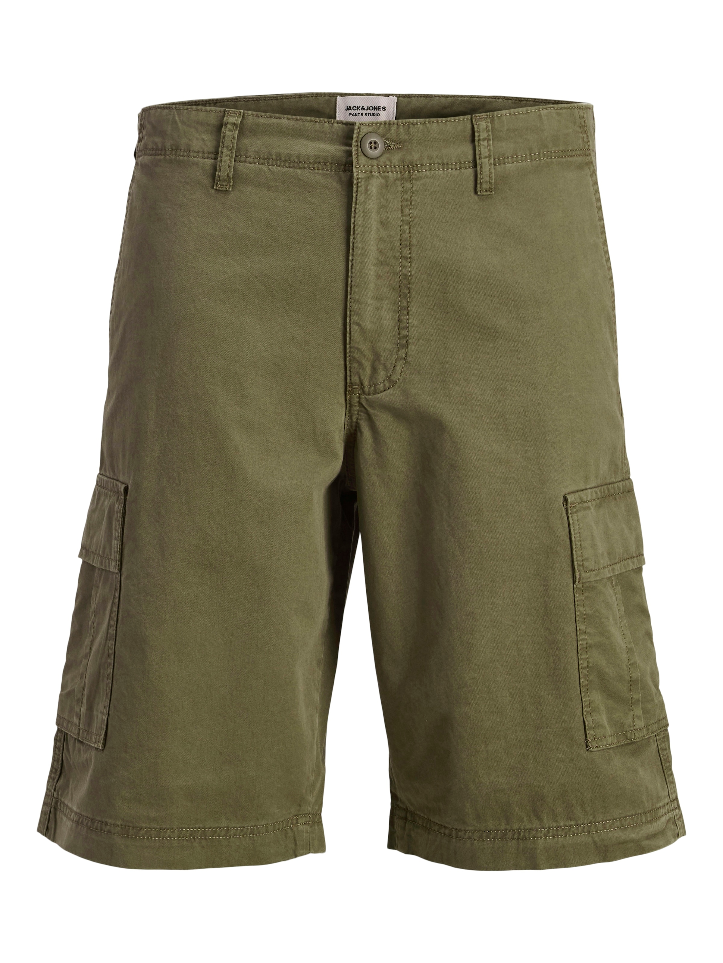JACK & JONES - Loosefit Calças cargo 'JPSTCole Matty' em verde: frente
