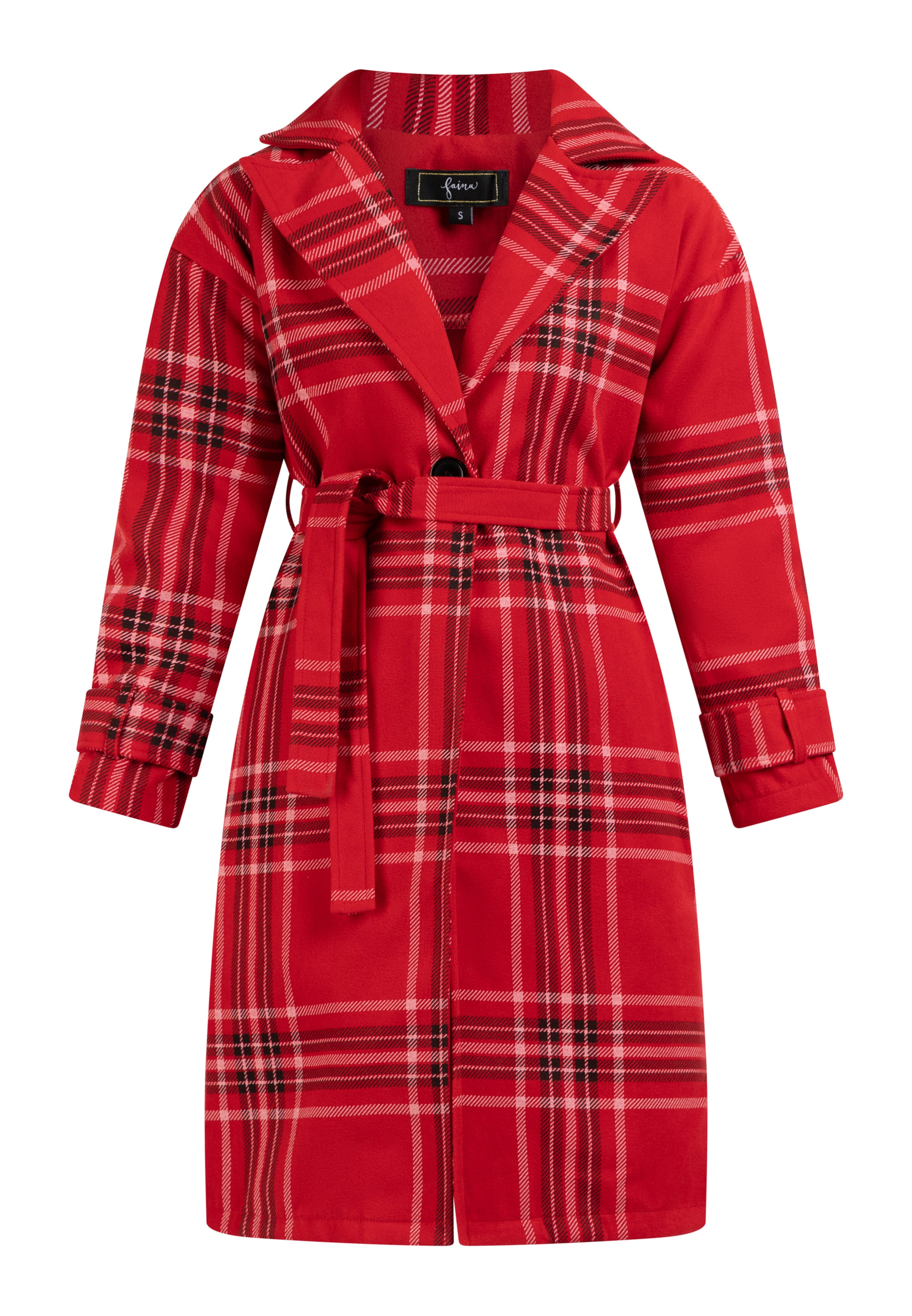 faina - Abrigo de entretiempo en rojo: frente