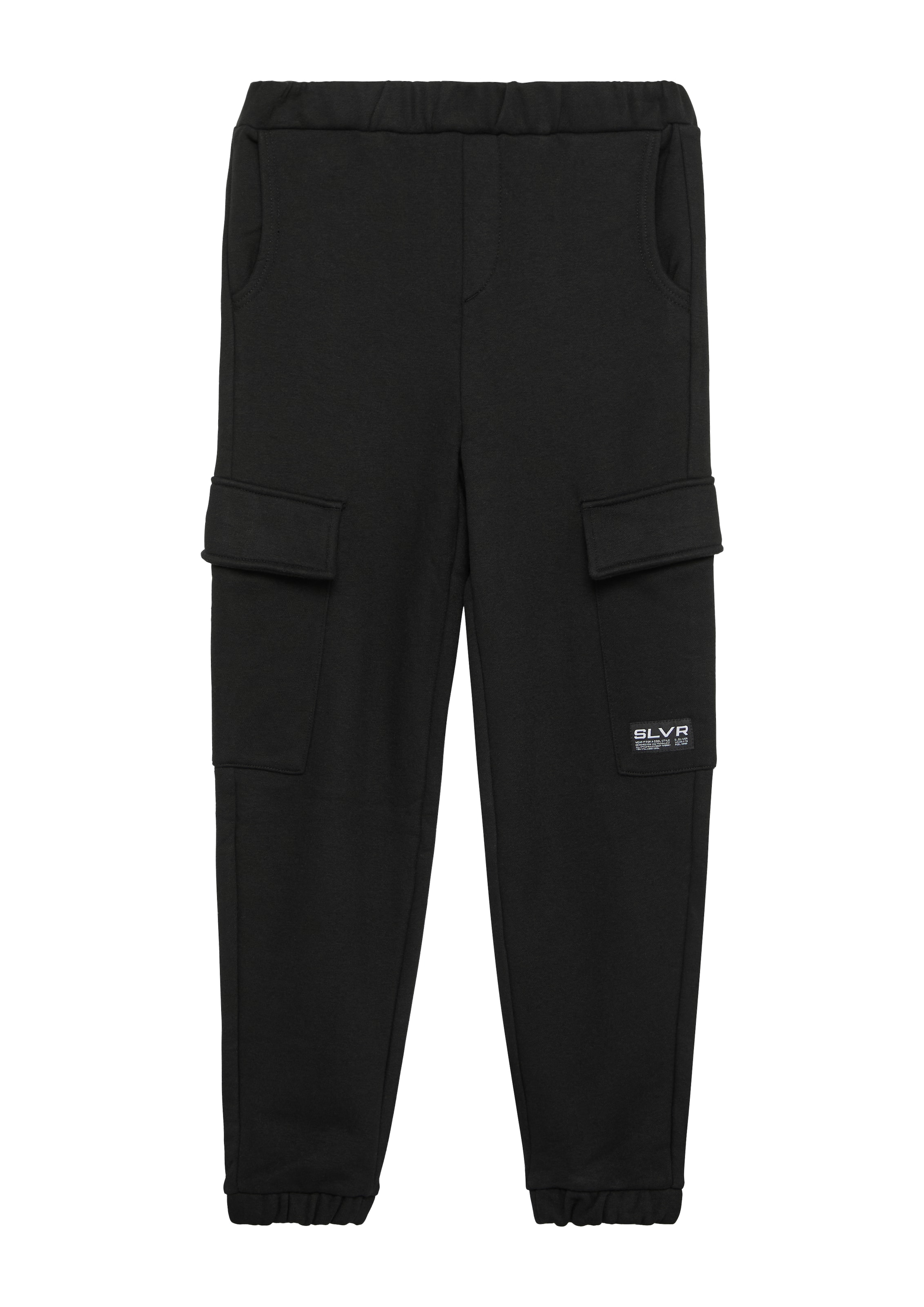 s.Oliver Wide leg Broek in Zwart: voorkant