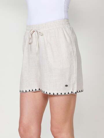 Regular Pantalon KOROSHI en blanc