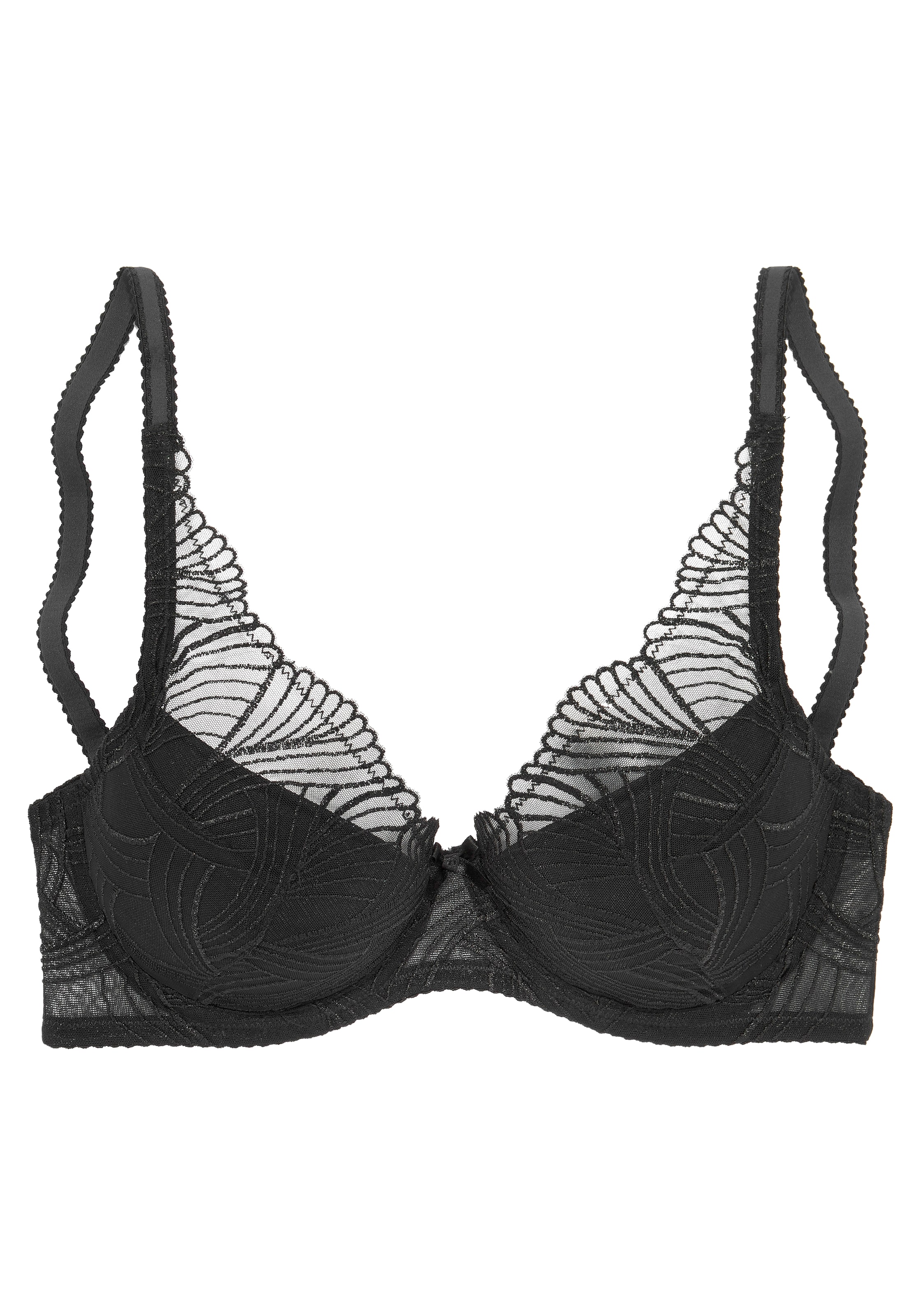 LASCANA Bra in Black: front
