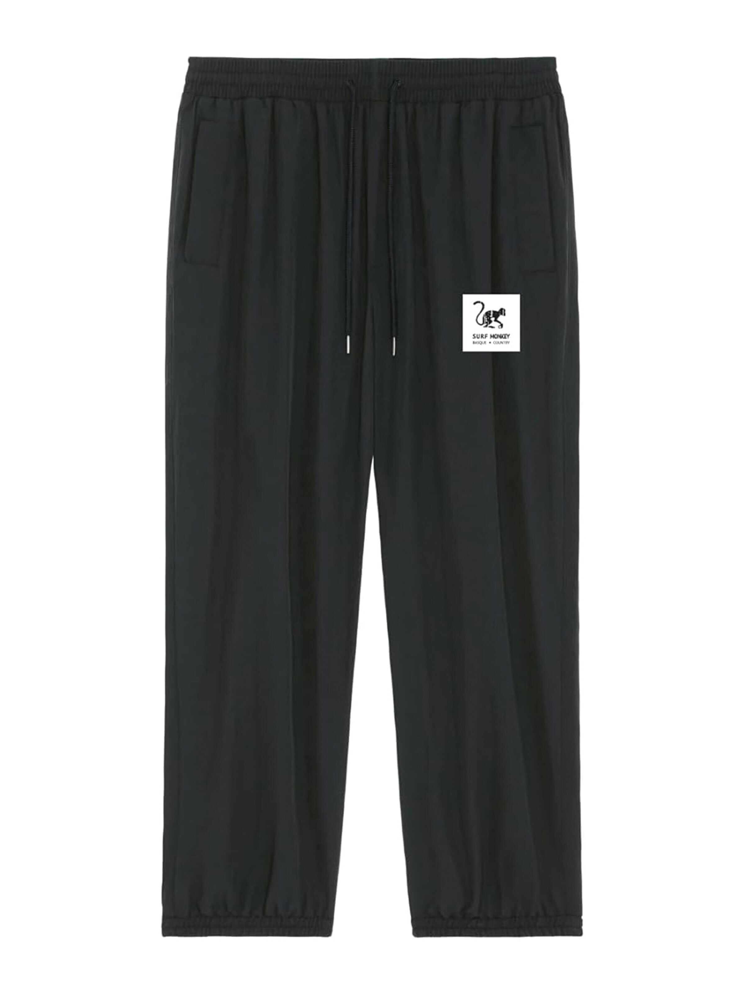 Surf Monkey - Loosefit Pantalón funcional en negro: frente