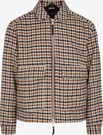 Veste mi-saison 'CHECKOR' minimum en beige : devant