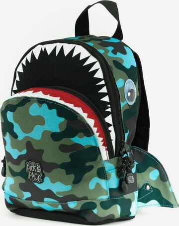 Pick & Pack Rucksack 'Shark Shape' in Mischfarben