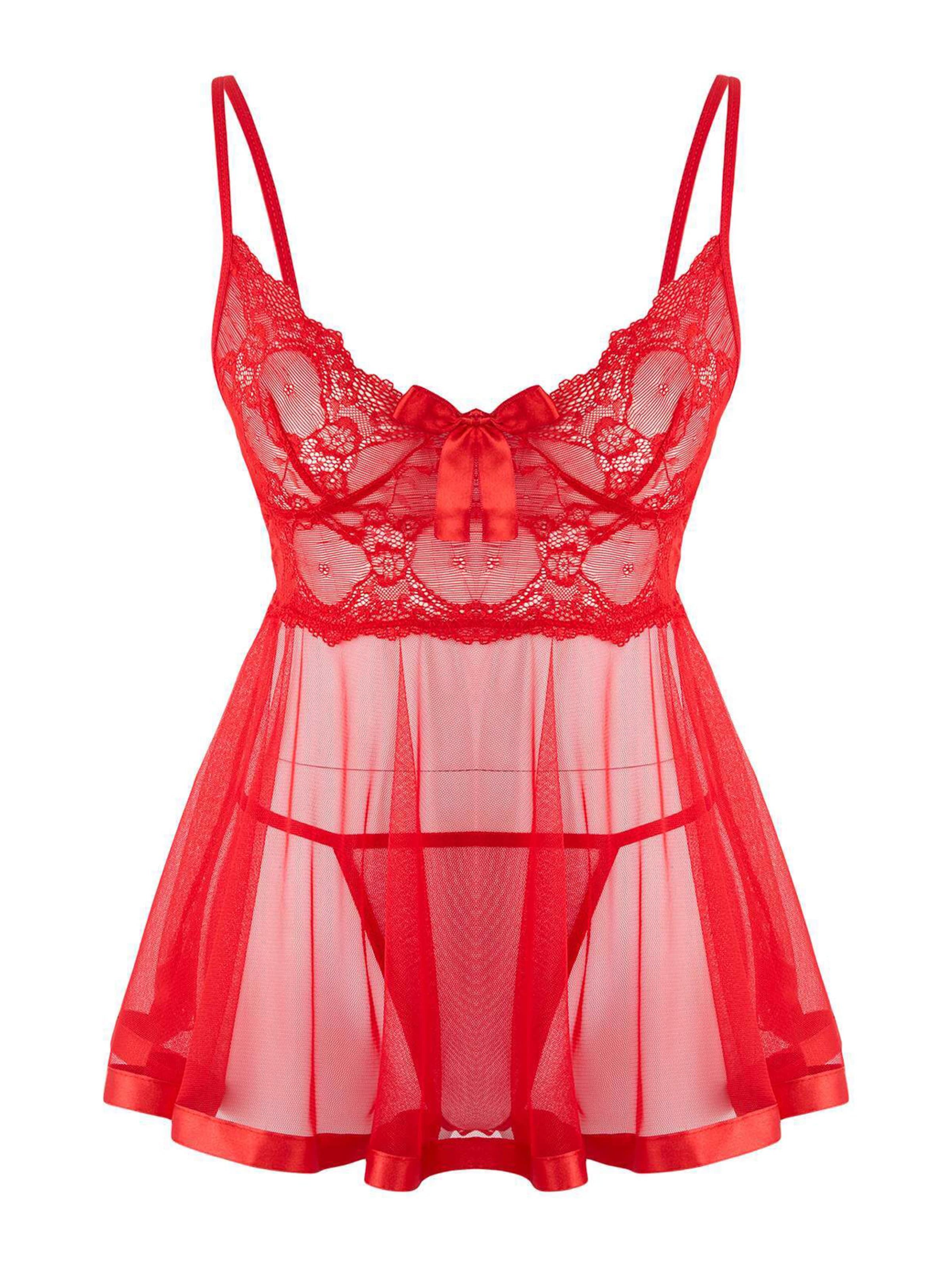 Trendyol Negligée 'Babydoll' i rød: forside