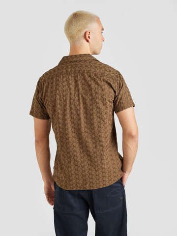 JACK & JONES Regular Fit Hemd 'JPRBLUEDAN' in Braun