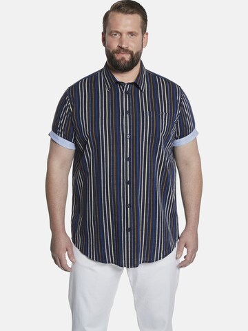 Charles Colby Comfort fit Overhemd ' Duke Erec ' in Blauw: voorkant