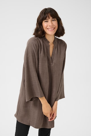 Kaffe Tunic 'KAEllen' in Brown: front