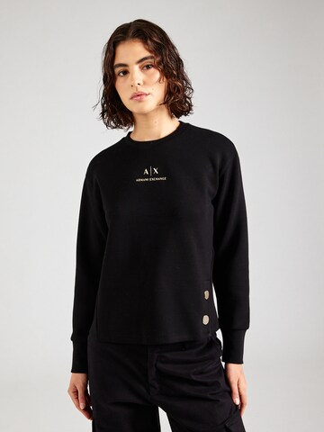 ARMANI EXCHANGE Sweatshirt in Schwarz: predná strana