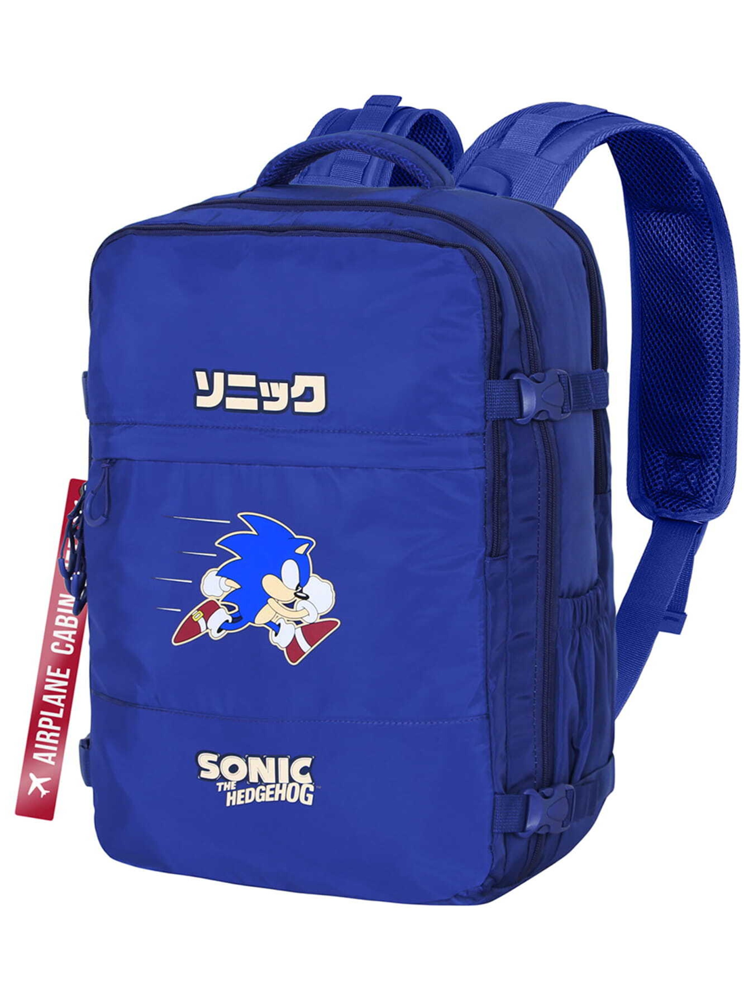 Sega Backpack 'Sonic' in Blue: front