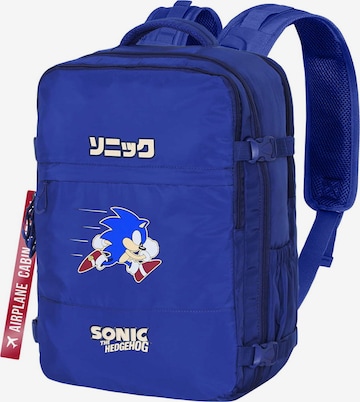 Sega Rucksack 'Sonic' in Blau: Vorderseite