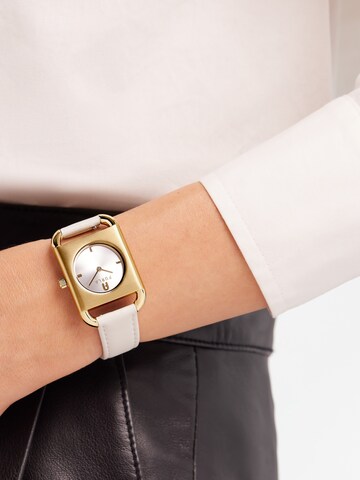 FURLA Analog Watch 'ARCO SQUARE' in Gold: front