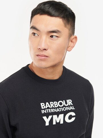 Barbour International Sweatshirt 'Albourne' BARBOUR INTERNATIONAL X YMC in Schwarz