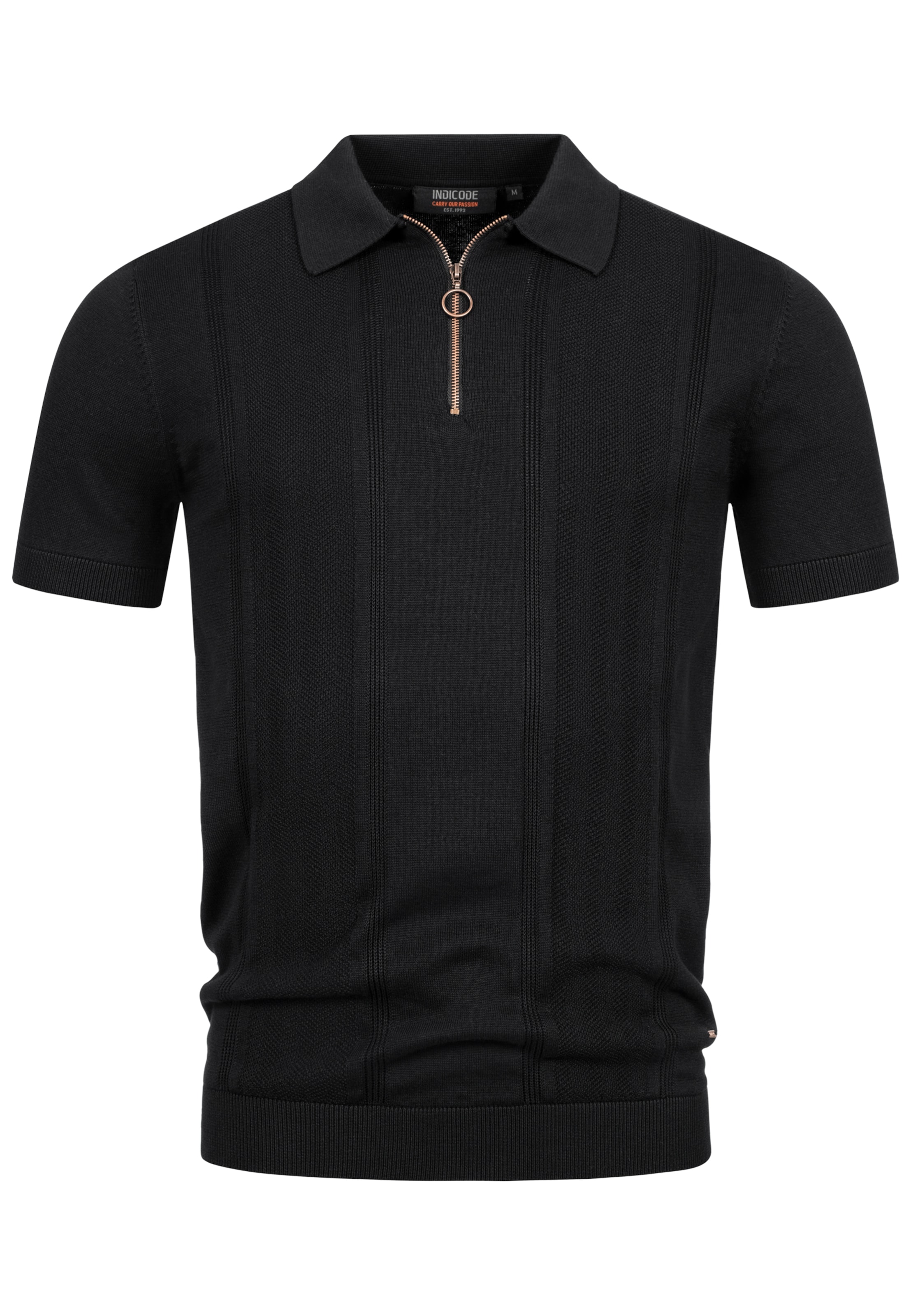 INDICODE JEANS Shirt ' Sago ' in Schwarz: Vorderseite