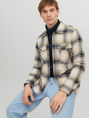 JACK & JONES - Regular Fit Camisa 'Eddie' em bege