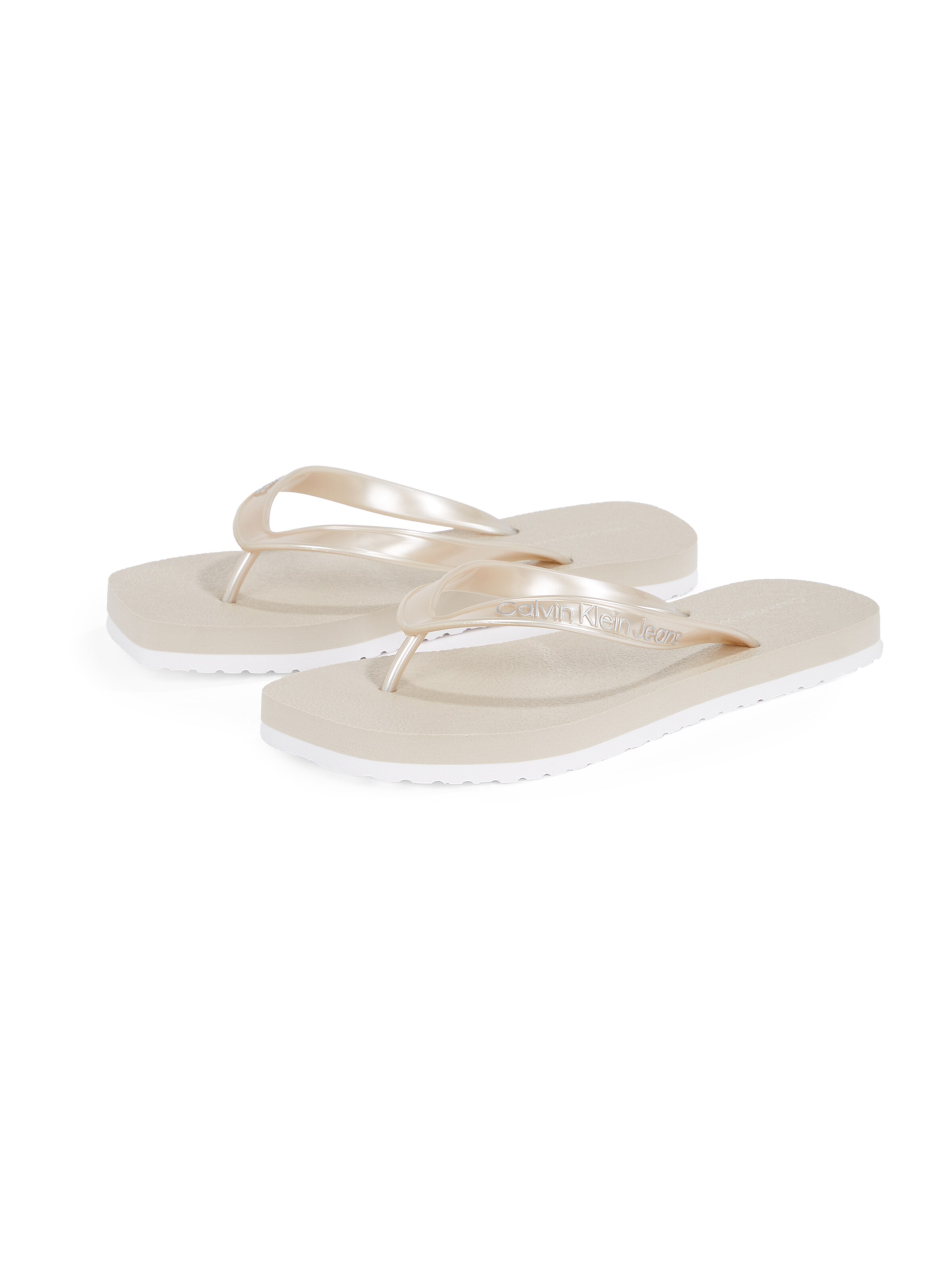 balts Calvin Klein Iešļūcenes ar pirkstu atdalītāju