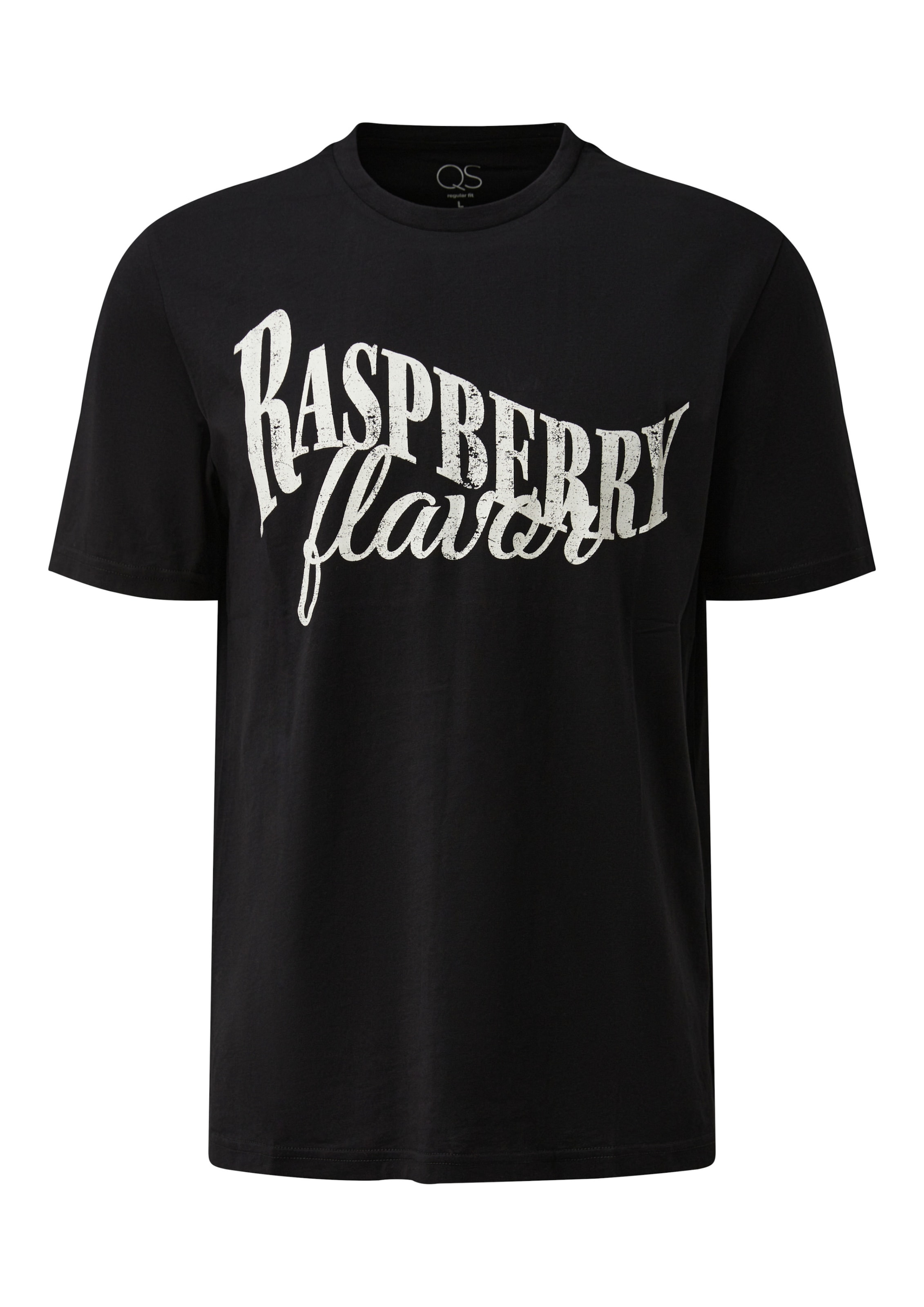 QS T-Shirt in Schwarz: Vorderseite