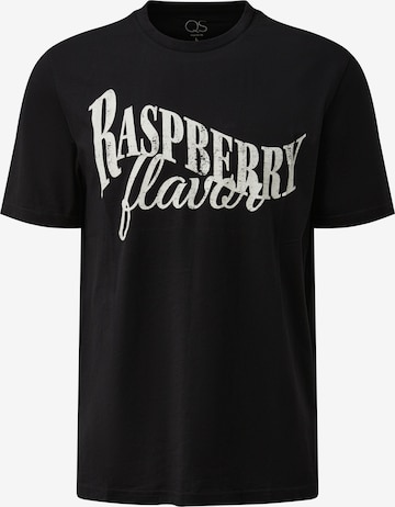 QS T-Shirt in Schwarz: Vorderseite