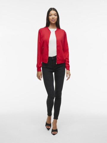 VILA Between-season jacket 'VIBUBBLE' in Red