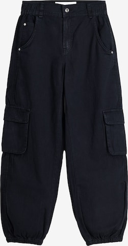 Bershka Loose fit Cargo Pants in Black: front