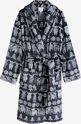 Next Lyhyt kylpytakki värissä sininen: etupuoli