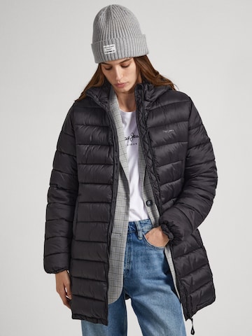 Pepe Jeans Winter Coat 'MADDIE' in Black: front