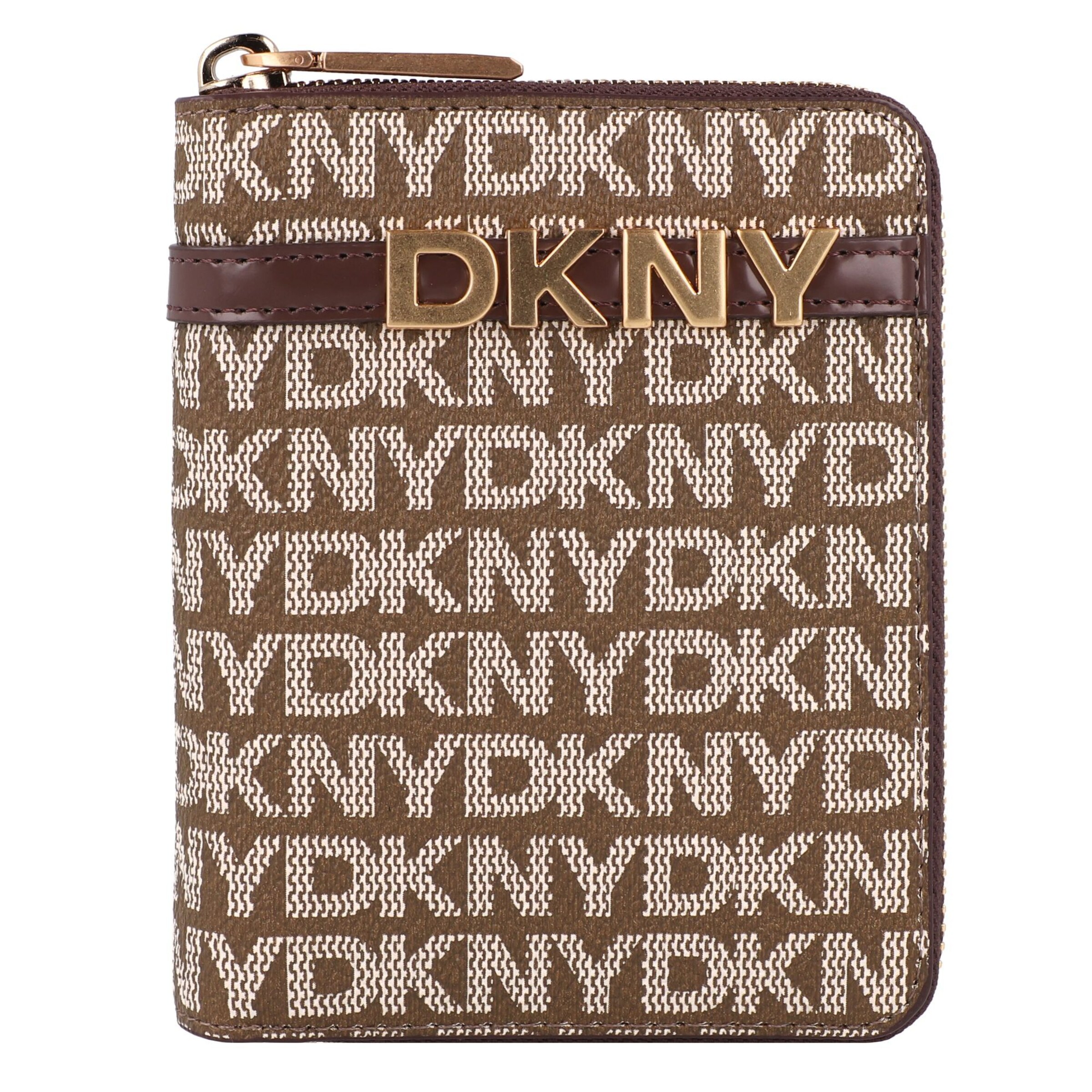 DKNY Wallet 'Avril' in Brown: front